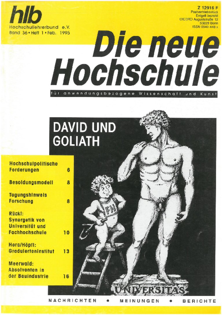 Die Neue Hochschule 1995-1