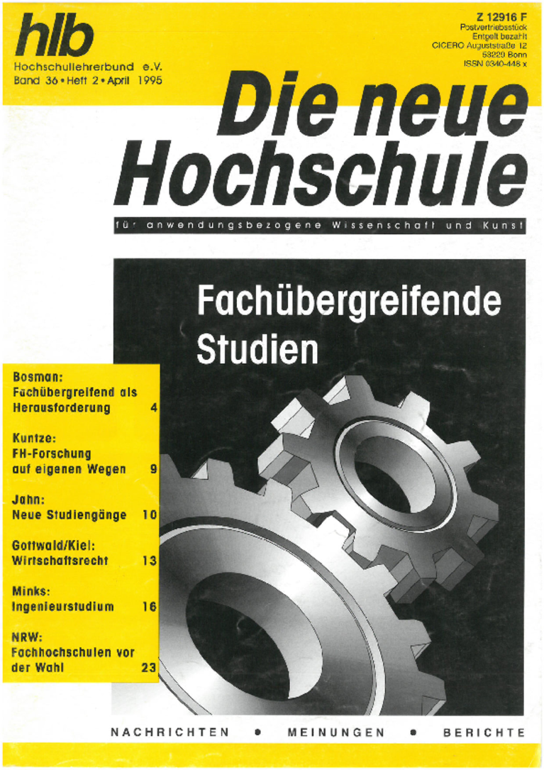 Die Neue Hochschule 1995-2