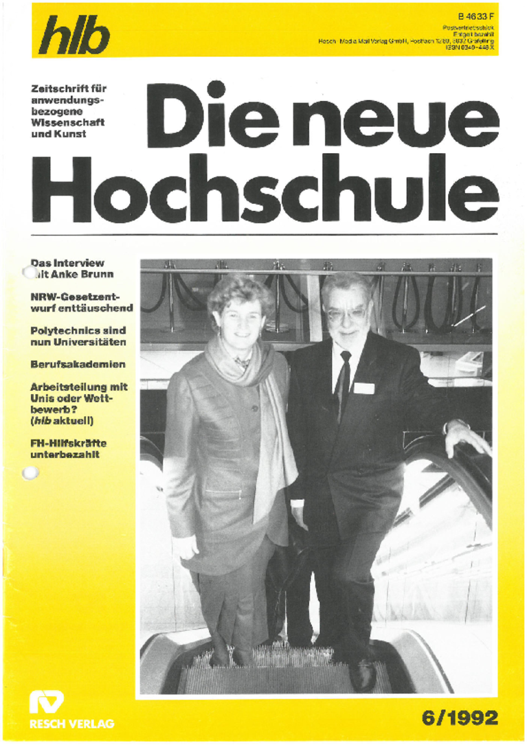 Die Neue Hochschule 1992-6