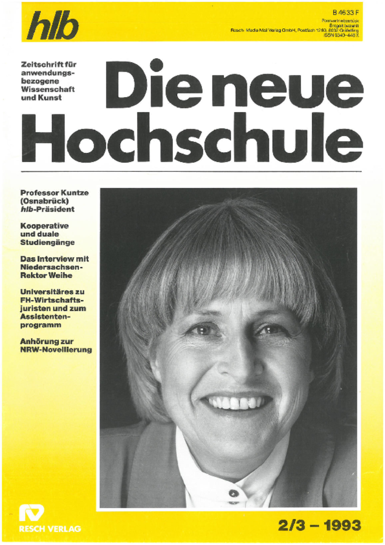 Die Neue Hochschule 1993-2/3