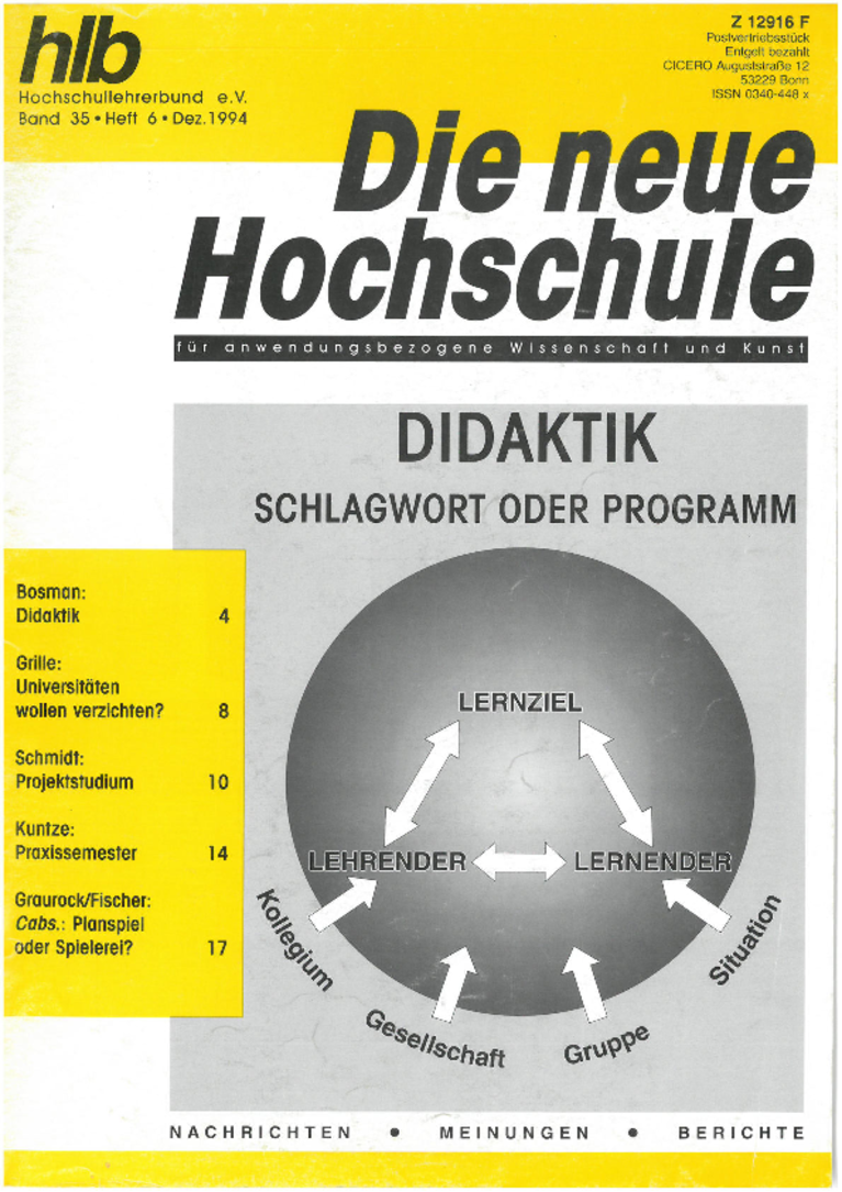 Die Neue Hochschule 1994-6