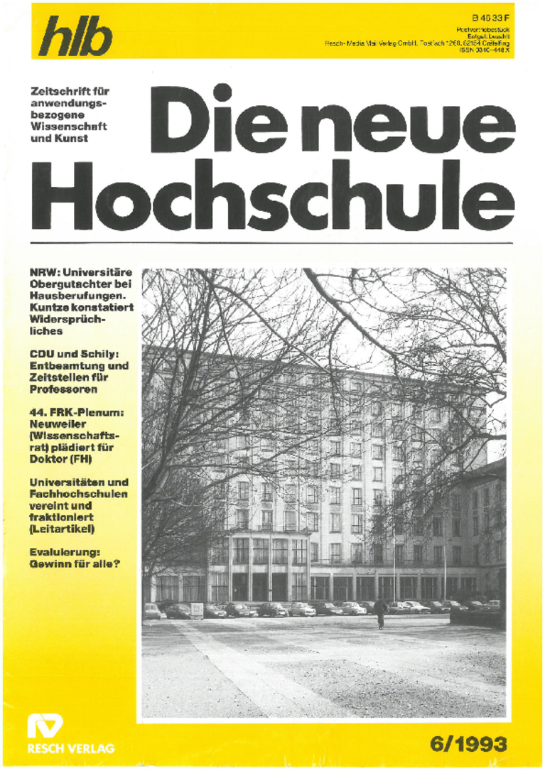 Die Neue Hochschule 1993-6