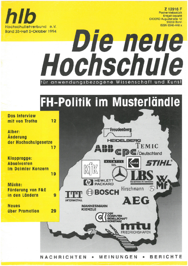 Die Neue Hochschule 1994-5
